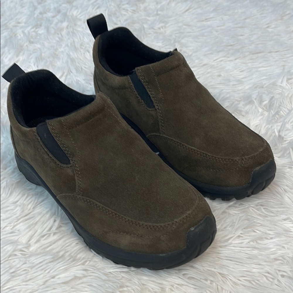 CABELAS WOMENS SIZE 7 M Thinsulate Brown Loafers with Elastic Panels